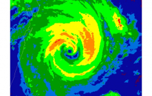 image satellite du cyclone Emnati - palette Dvorak image satellite du cyclone Emnati - palette Dvorak